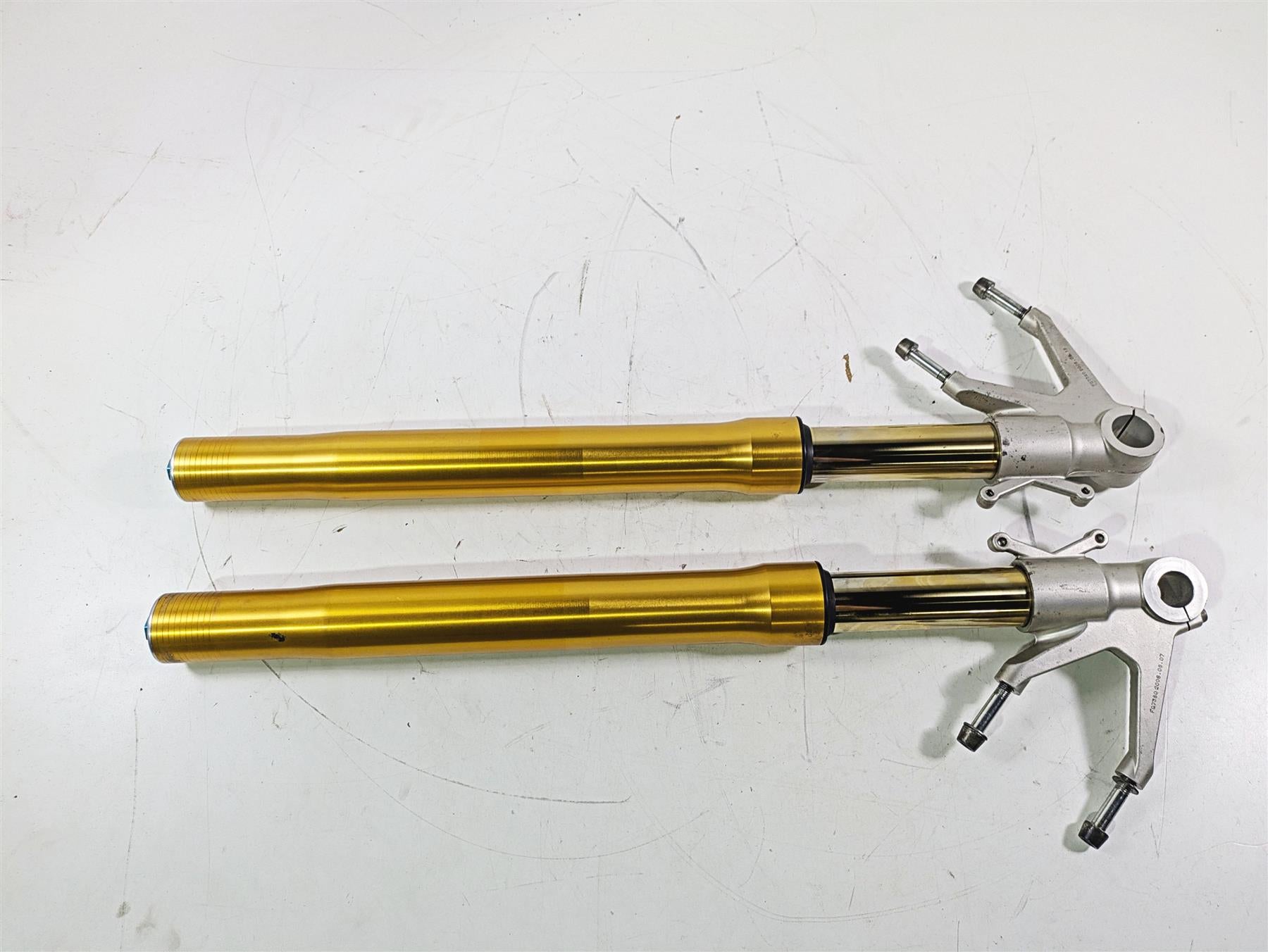 2009 Ducati Monster 1100 S Straight Front Ohlins Fork Legs 34520261C 34420261C