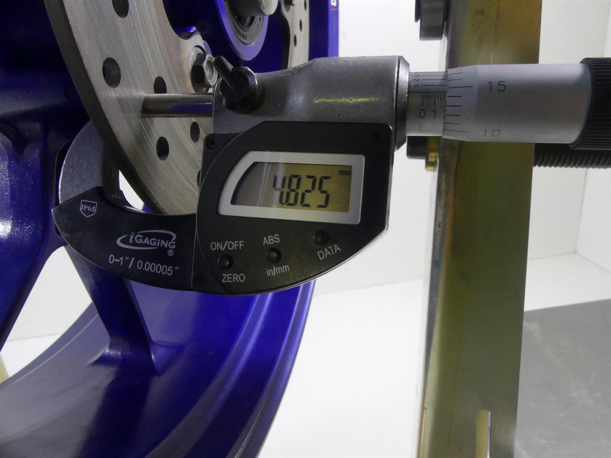 2004 Aprilia RSV1000 R Mille Rear Straight Blue 17x6 Wheel Rim AP8128071 {{ shop.shopifyCountryName }} - Mototech271