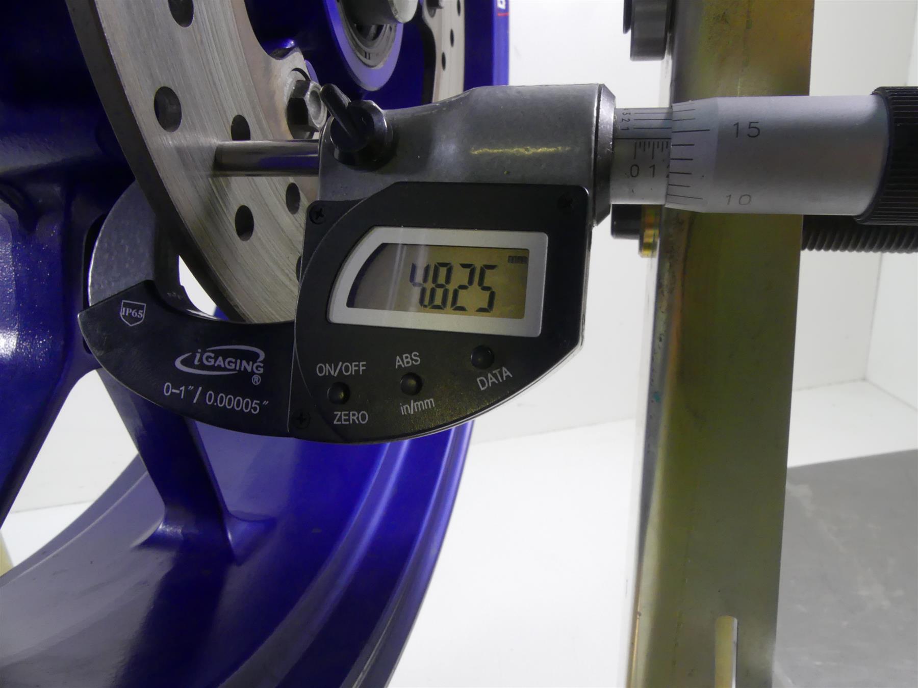 2004 Aprilia RSV1000 R Mille Rear Straight Blue 17x6 Wheel Rim AP8128071 {{ shop.shopifyCountryName }} - Mototech271