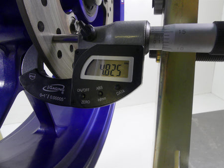 2004 Aprilia RSV1000 R Mille Rear Straight Blue 17x6 Wheel Rim AP8128071 {{ shop.shopifyCountryName }} - Mototech271
