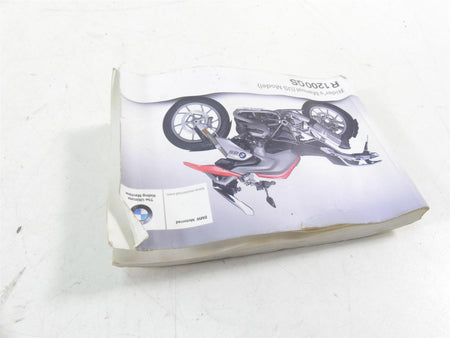 2017 BMW R1200GS GSW K50 Owners Manual US Model Book 01408358057 {{ shop.shopifyCountryName }} - Mototech271