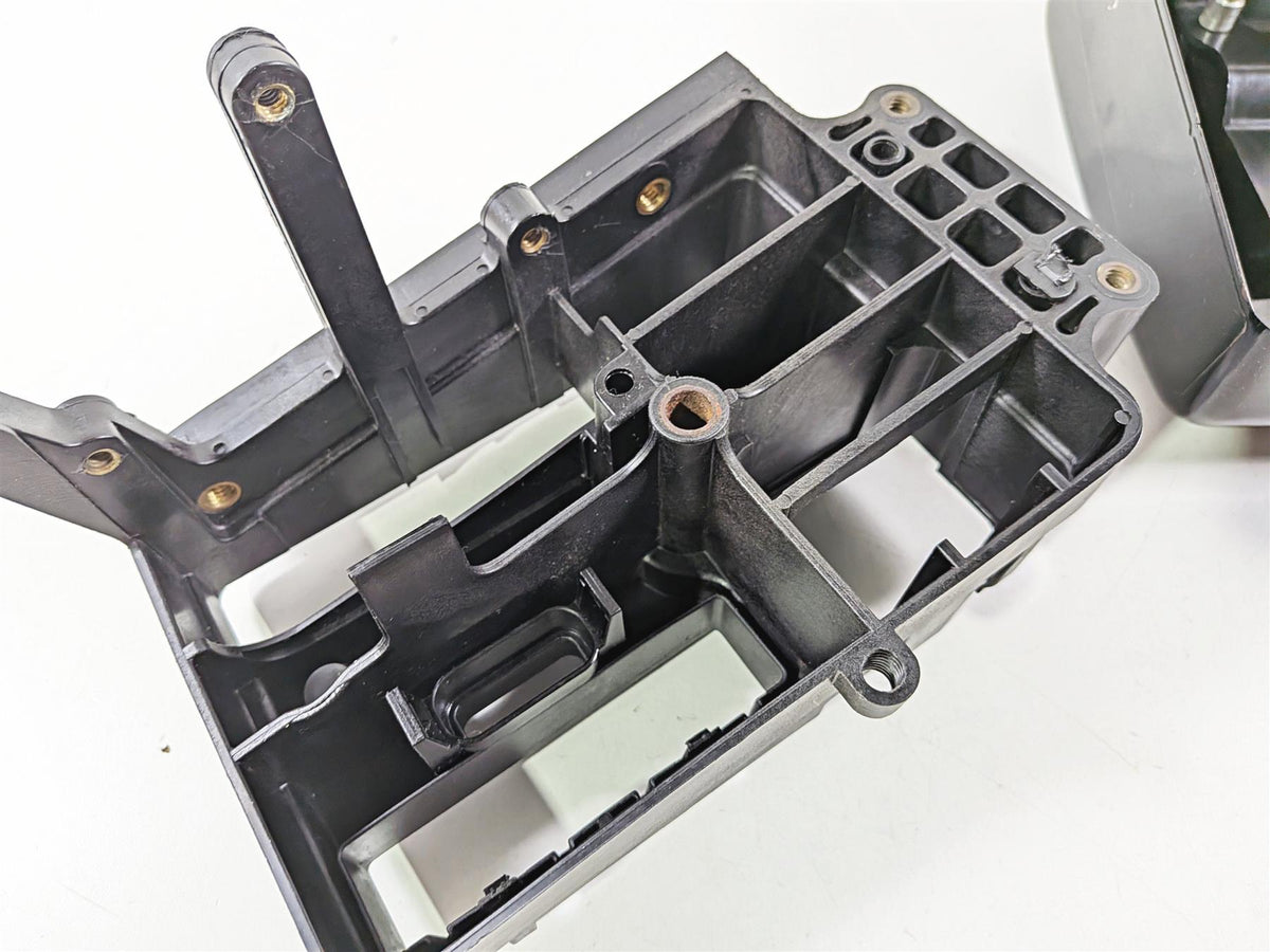 2008 Harley FXDSE CVO Dyna Black Electric Holder Tray & Side Cover 70367-04-Mototech271