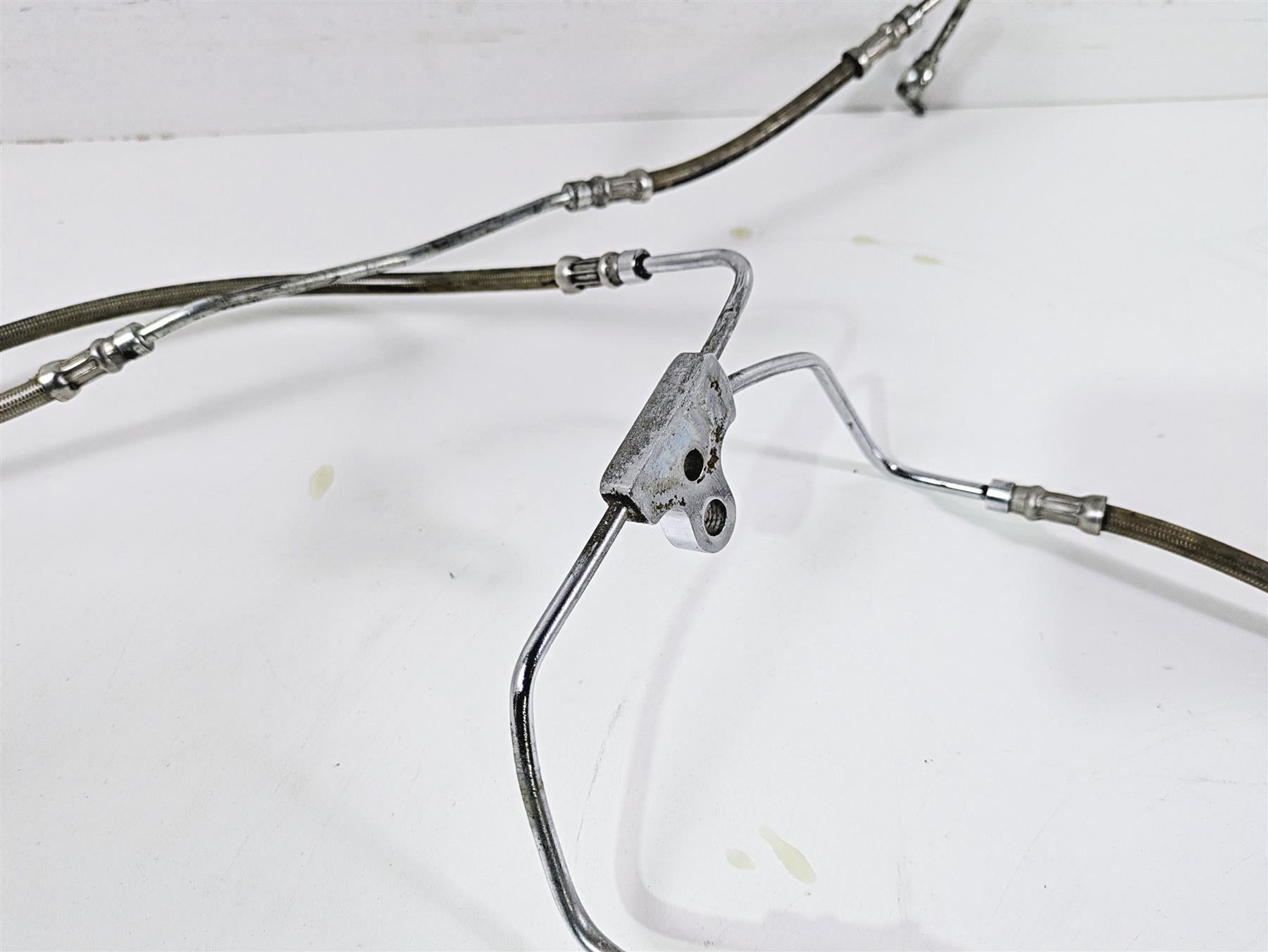 2011 Harley Touring FLHTCUSE CVO E-Glide Front Abs Brake Line Set 16" Bars {{ shop.shopifyCountryName }} - Mototech271