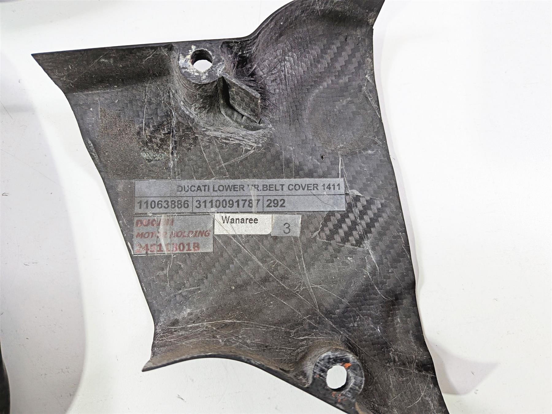 2016 Ducati Hypermotard 939 SP Carbon Fiber Timing Belt Covers 24511301B-Mototech271