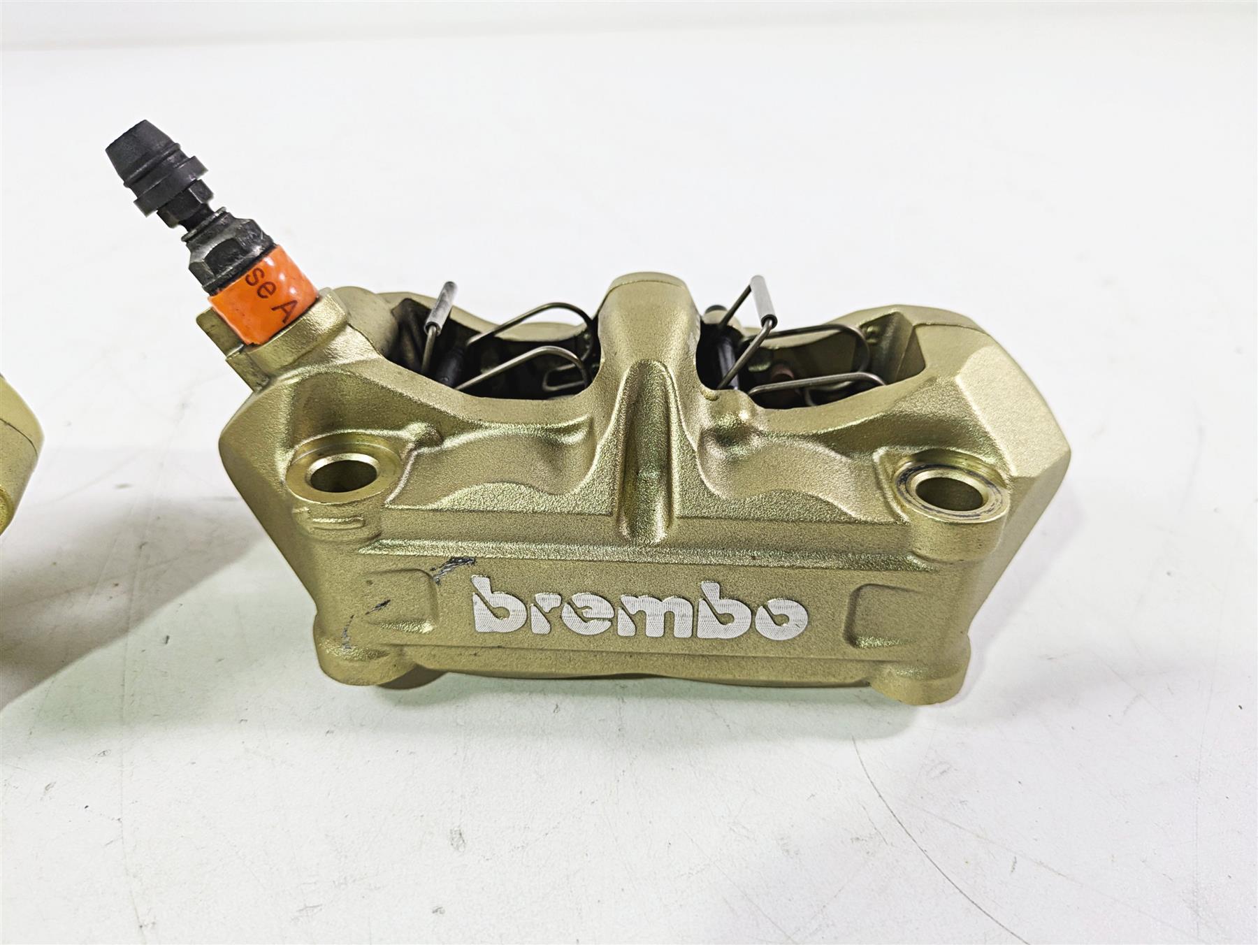 2016 BMW S1000RR K46 Golden Brembo Front Brake Calipers 100mm 34117714784 {{ shop.shopifyCountryName }} - Mototech271