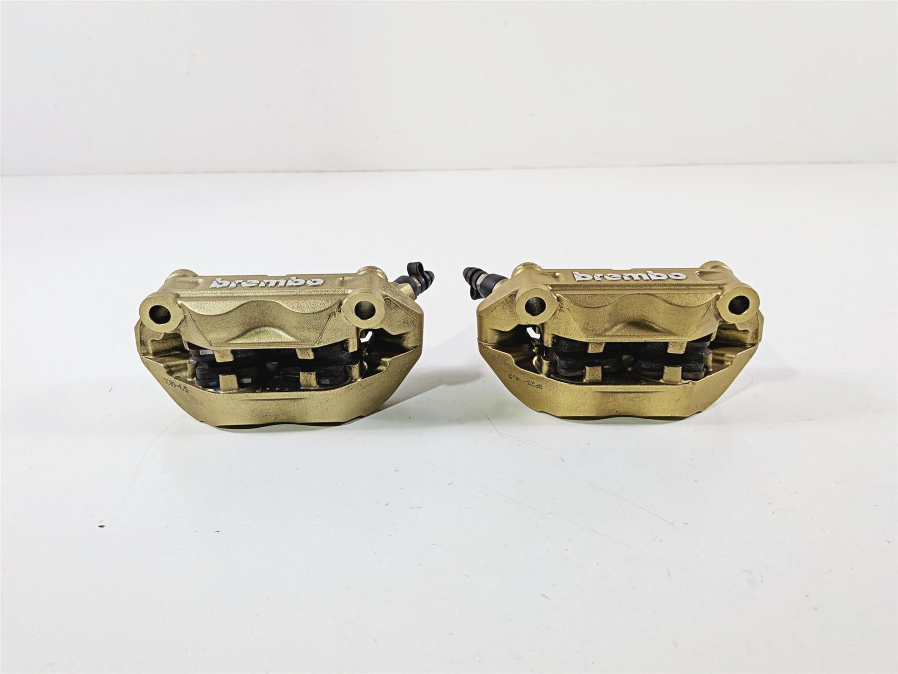 2007 Mv Agusta F4 1000R 312 Brembo 100mm Gold Front Brake Caliper Set 8000A6415-Mototech271