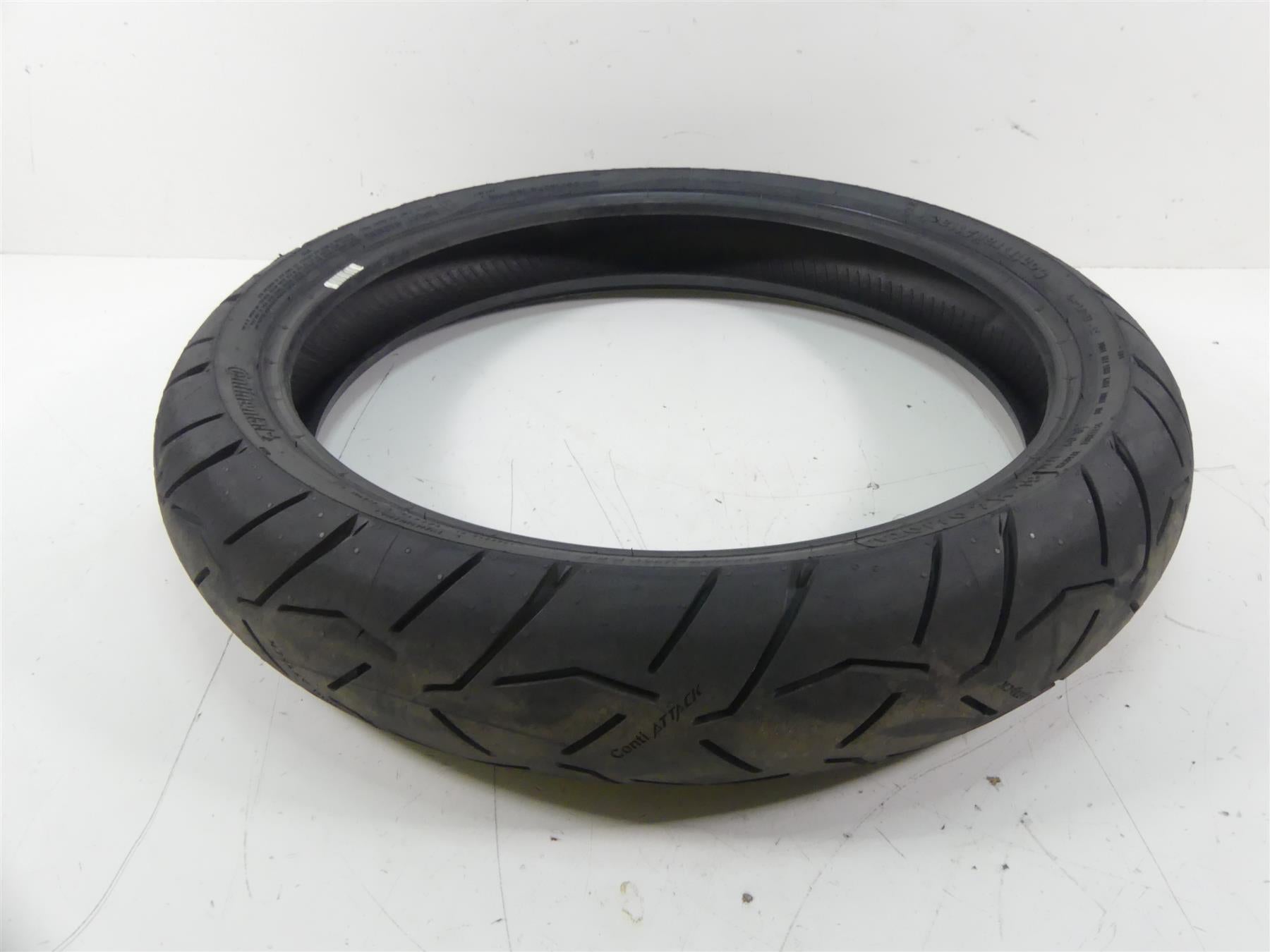 Used Front Motorcycle Tire Continental Trail Attack 3 120/70ZR19 60W 2445350000
