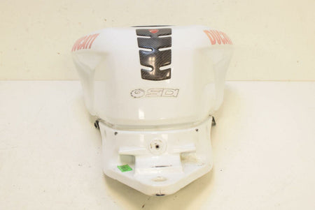 2010 Ducati 848 White Fuel Gas Petrol Tank 58611602 {{ shop.shopifyCountryName }} - Mototech271