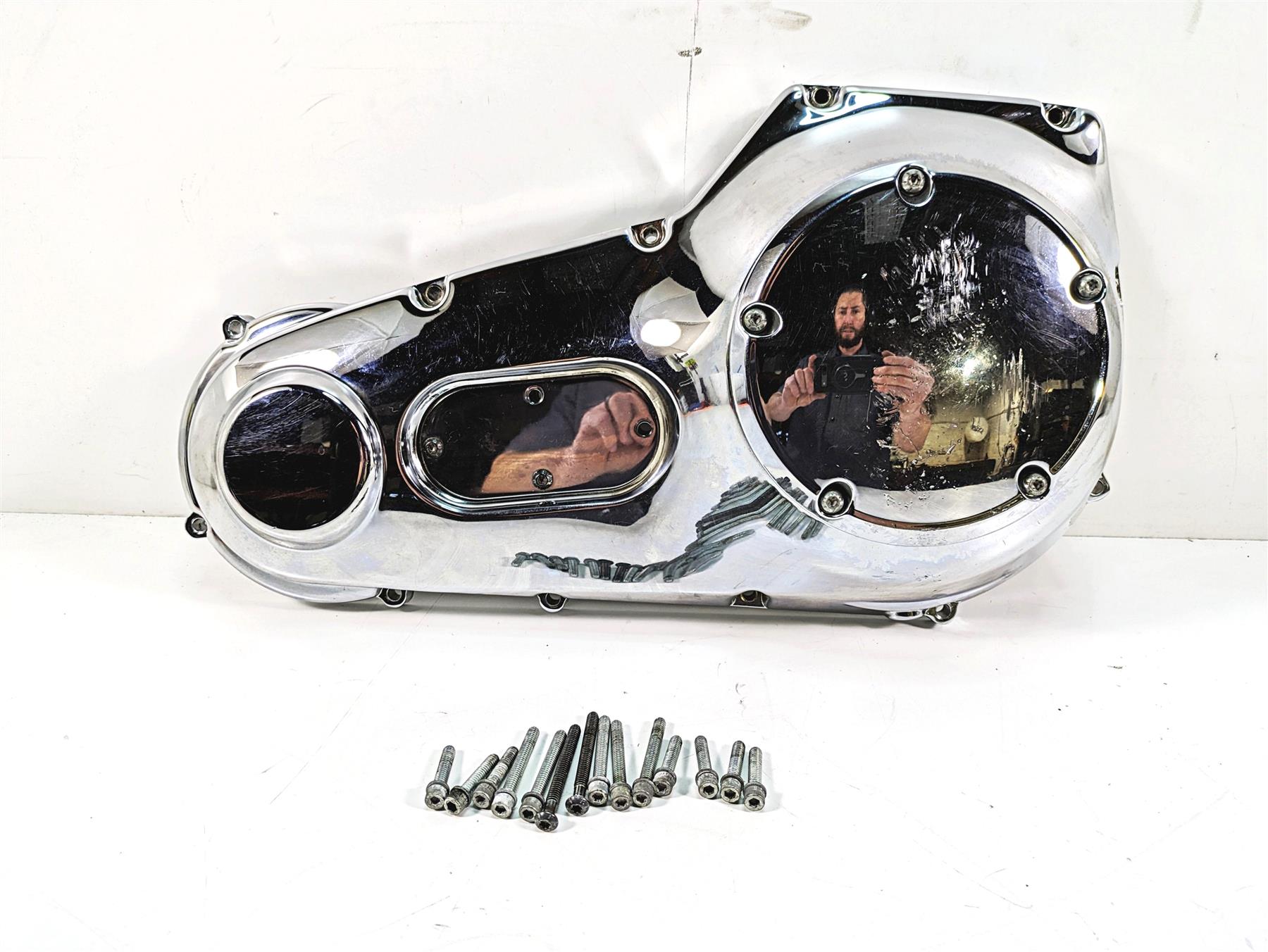 2006 Harley Softail FXSTSI Springer Outer Primary Drive Clutch Cover 60506-99 {{ shop.shopifyCountryName }} - Mototech271