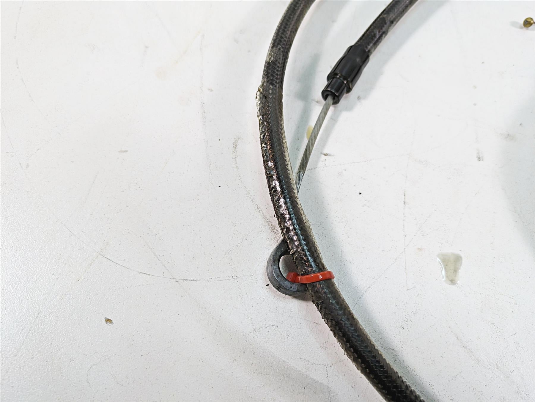 2009 Harley FXDF Dyna Fat Bob Brake Line Clutch Throttle Cable Set 9.5" Riser {{ shop.shopifyCountryName }} - Mototech271