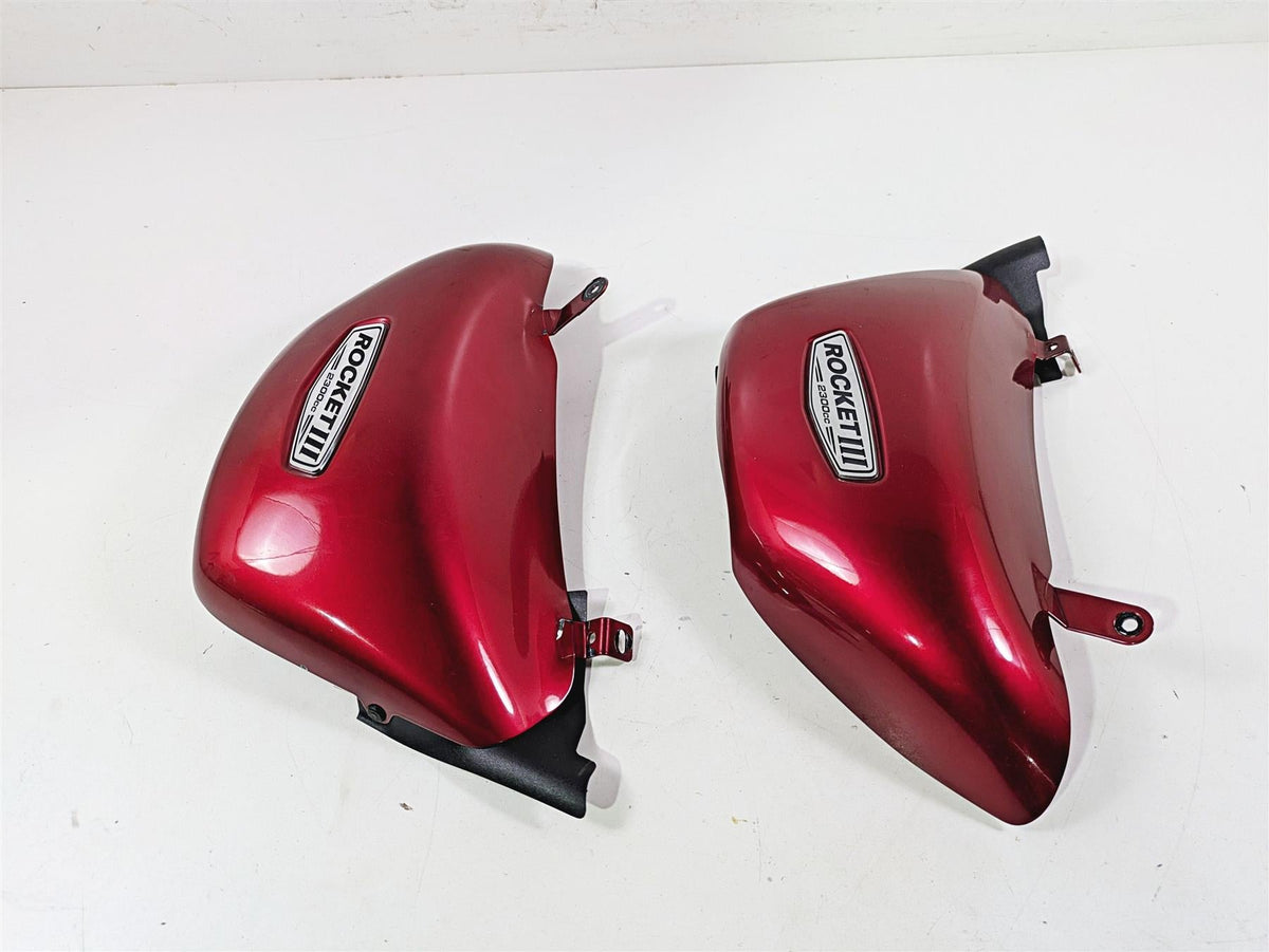 2006 Triumph Rocket 3 Main Side Cover Fairing Panel Set - Read T2301832 T2301833 {{ shop.shopifyCountryName }} - Mototech271