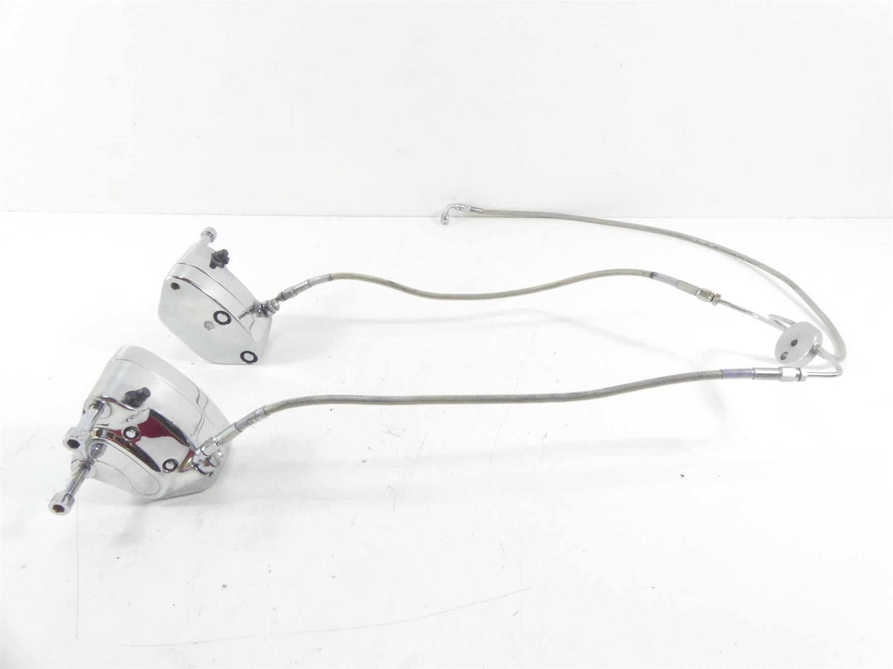 1997 Harley Dyna FXDS Super Glide Conv Front Chrome Brake Caliper Set 44023-83C | Mototech271