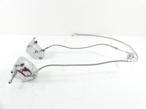 1997 Harley Dyna FXDS Super Glide Conv Front Chrome Brake Caliper Set 44023-83C | Mototech271