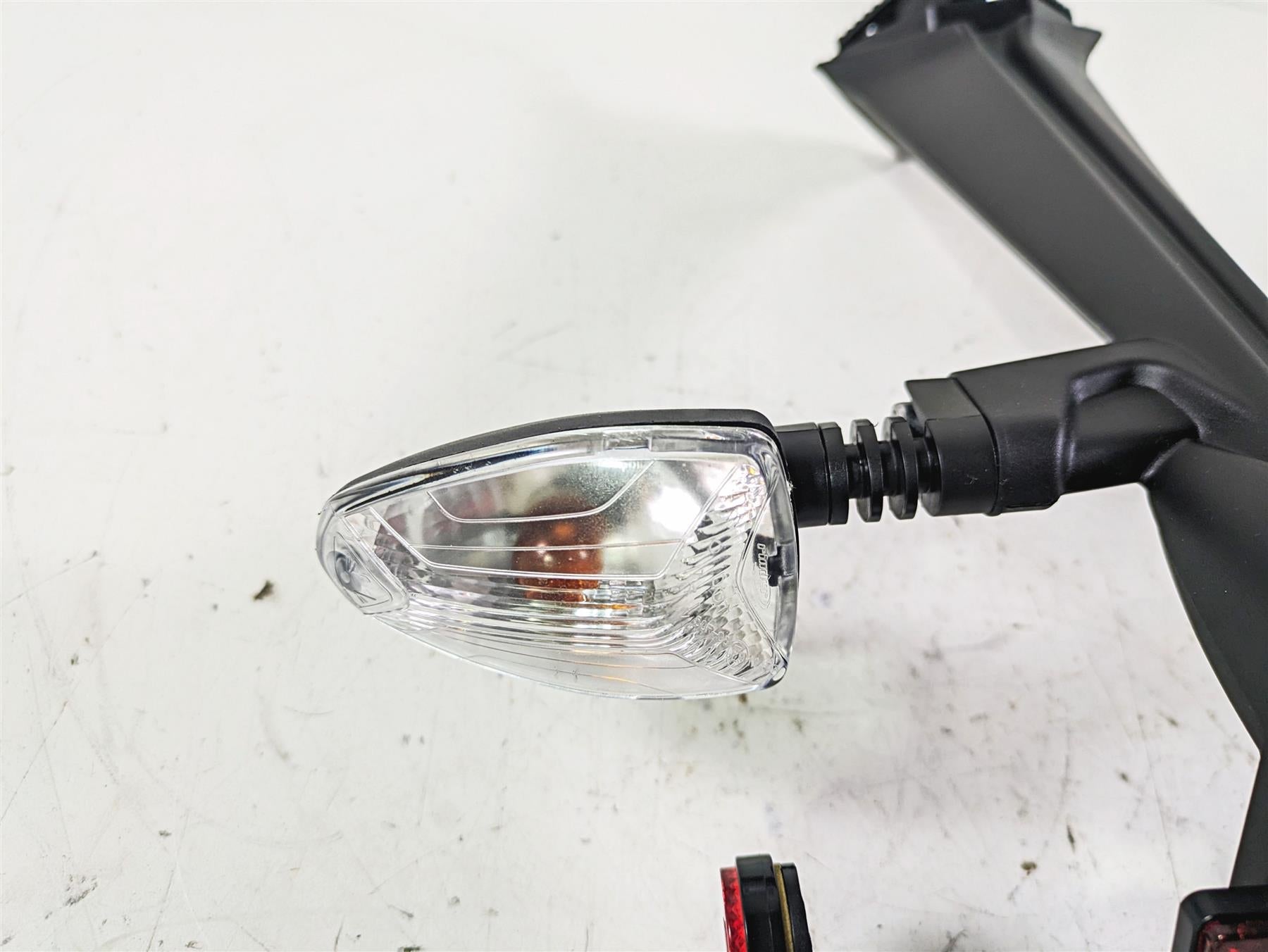 2023 Triumph Street Triple 765 RS Rear License Plate Holder & Blinker T2302024 {{ shop.shopifyCountryName }} - Mototech271