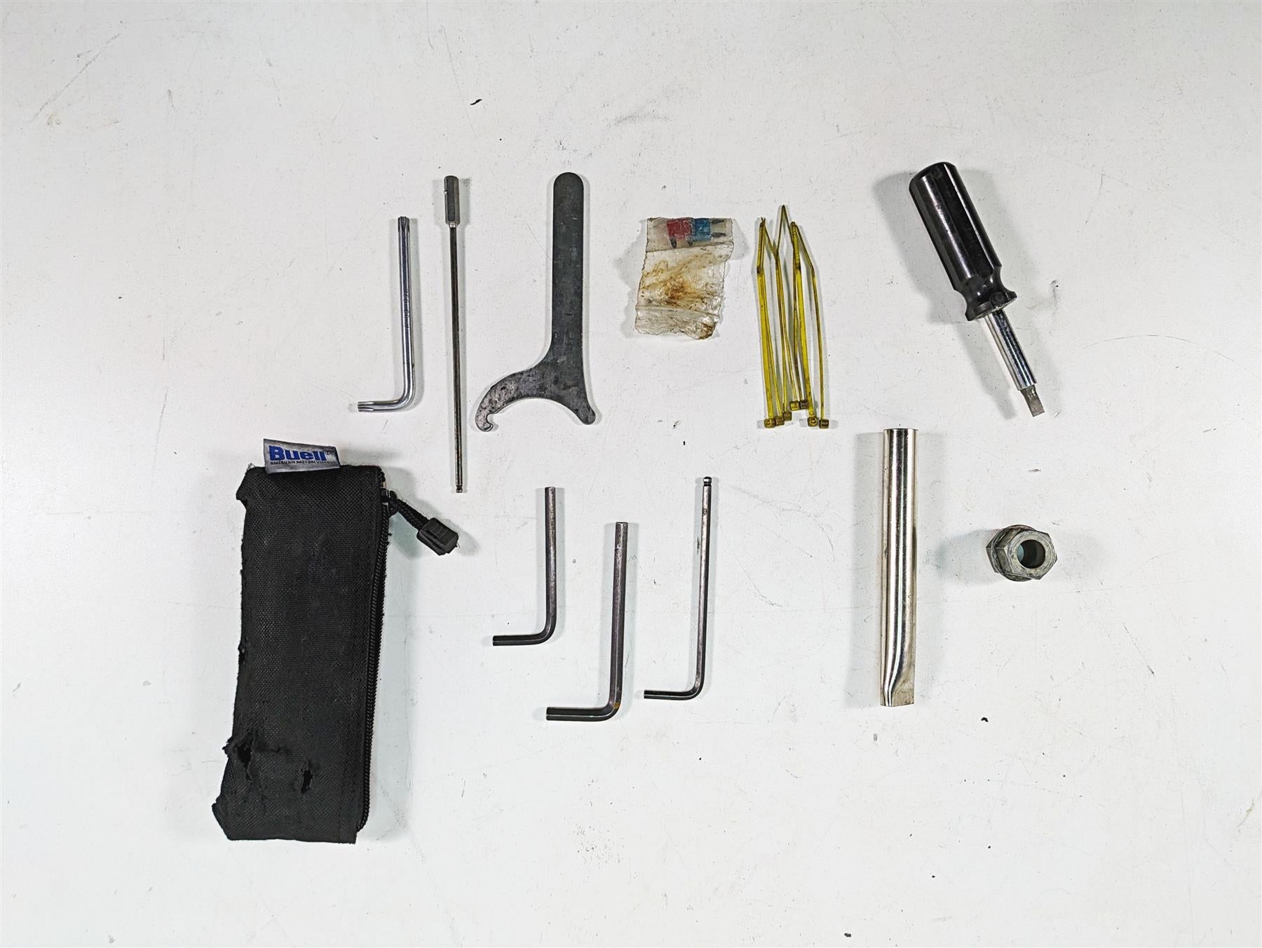 2008 Buell 1125 R Owners Tools Tool Kit Set Spring Adjuster + Bag {{ shop.shopifyCountryName }} - Mototech271