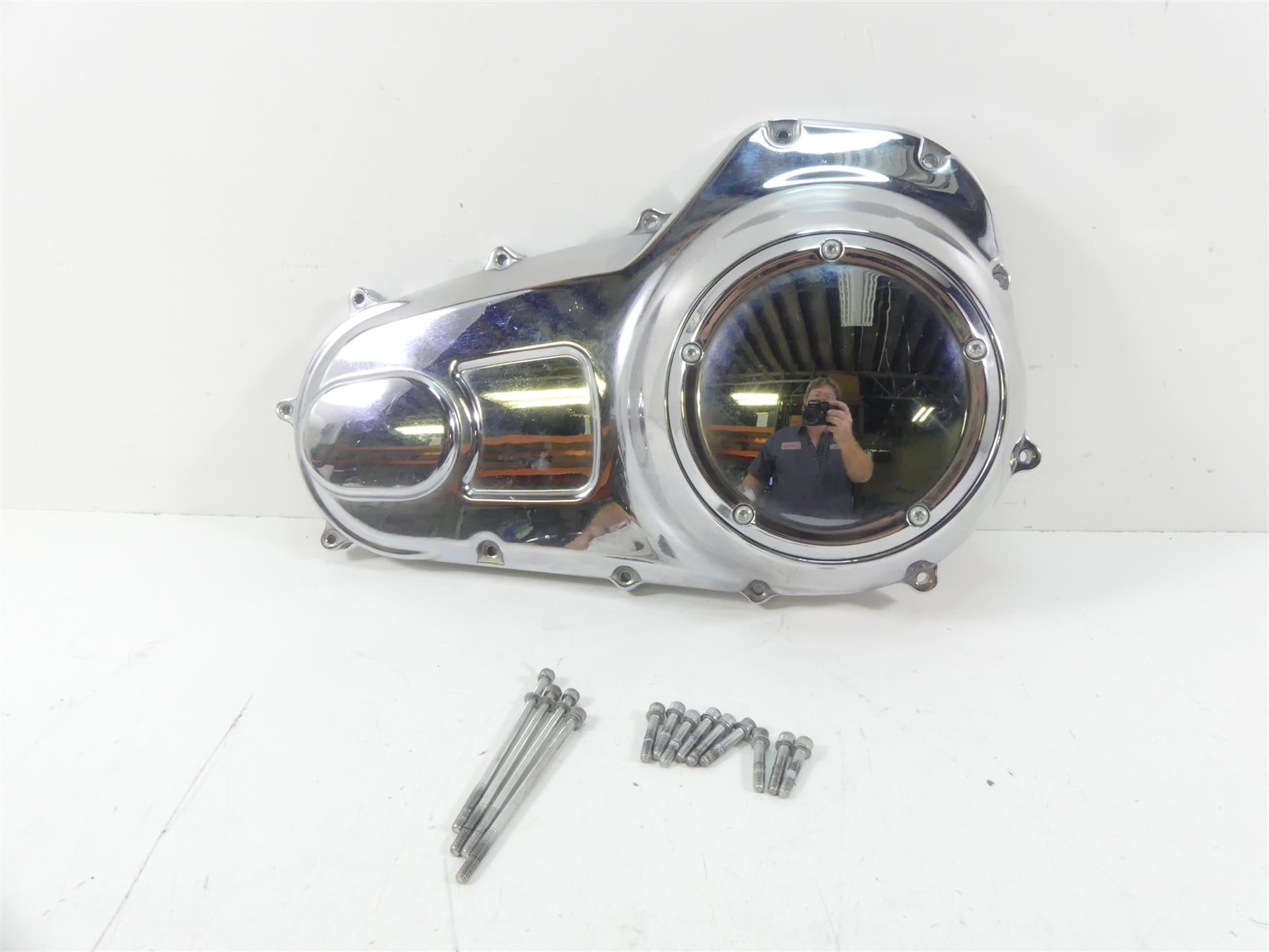 2016 Harley Touring FLTRX Road Glide Outer Primary Drive Clutch Cover 25700387 {{ shop.shopifyCountryName }} - Mototech271
