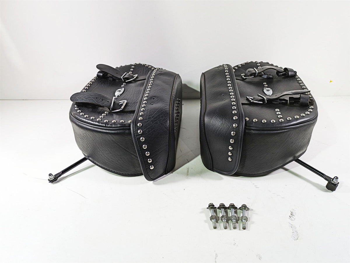 2008 Harley FLSTC Softail Heritage Saddlebag Saddle Bag Set 90477-06 90476-06 {{ shop.shopifyCountryName }} - Mototech271