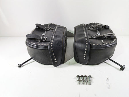 2008 Harley FLSTC Softail Heritage Saddlebag Saddle Bag Set 90477-06 90476-06 {{ shop.shopifyCountryName }} - Mototech271
