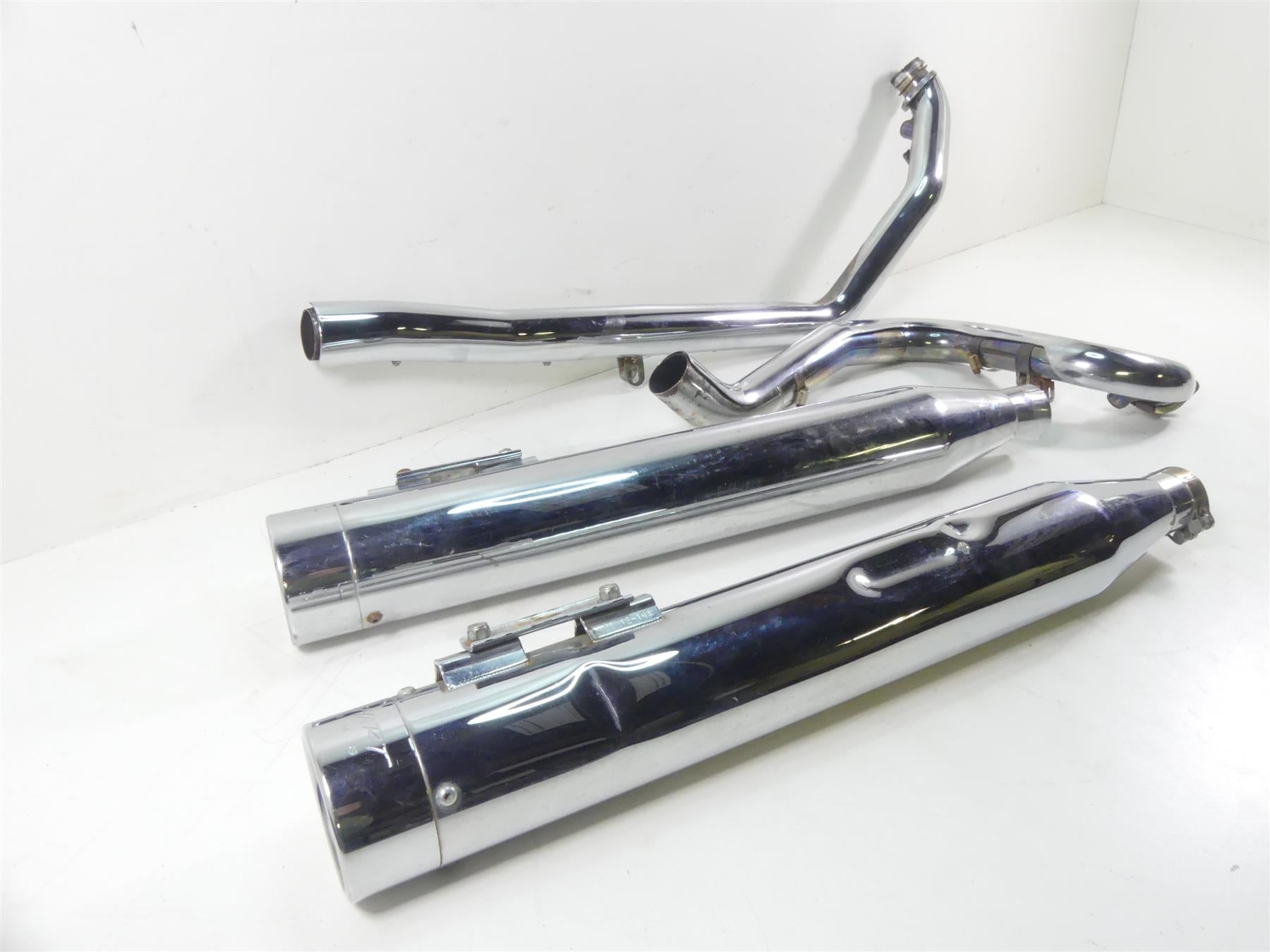 2001 Harley Touring FLHRCI Road King Rinehart True Dual Exhaust Set 100-0102C {{ shop.shopifyCountryName }} - Mototech271