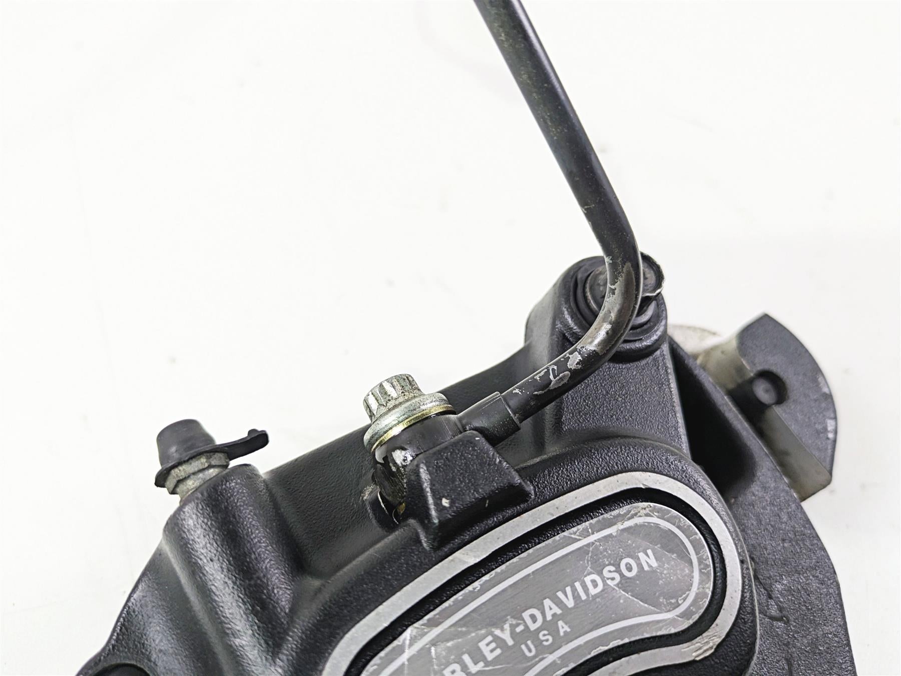 2008 Harley FLSTC 105TH Softail Heritage Rear Brake Caliper + Mount 40908-08 {{ shop.shopifyCountryName }} - Mototech271