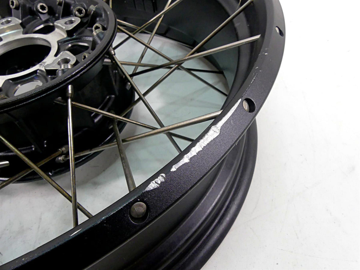 2016 BMW R1200GS Adv K51 Rear Wheel Rim Spoke Black 17x4.5 -Read 36318526651 {{ shop.shopifyCountryName }} - Mototech271