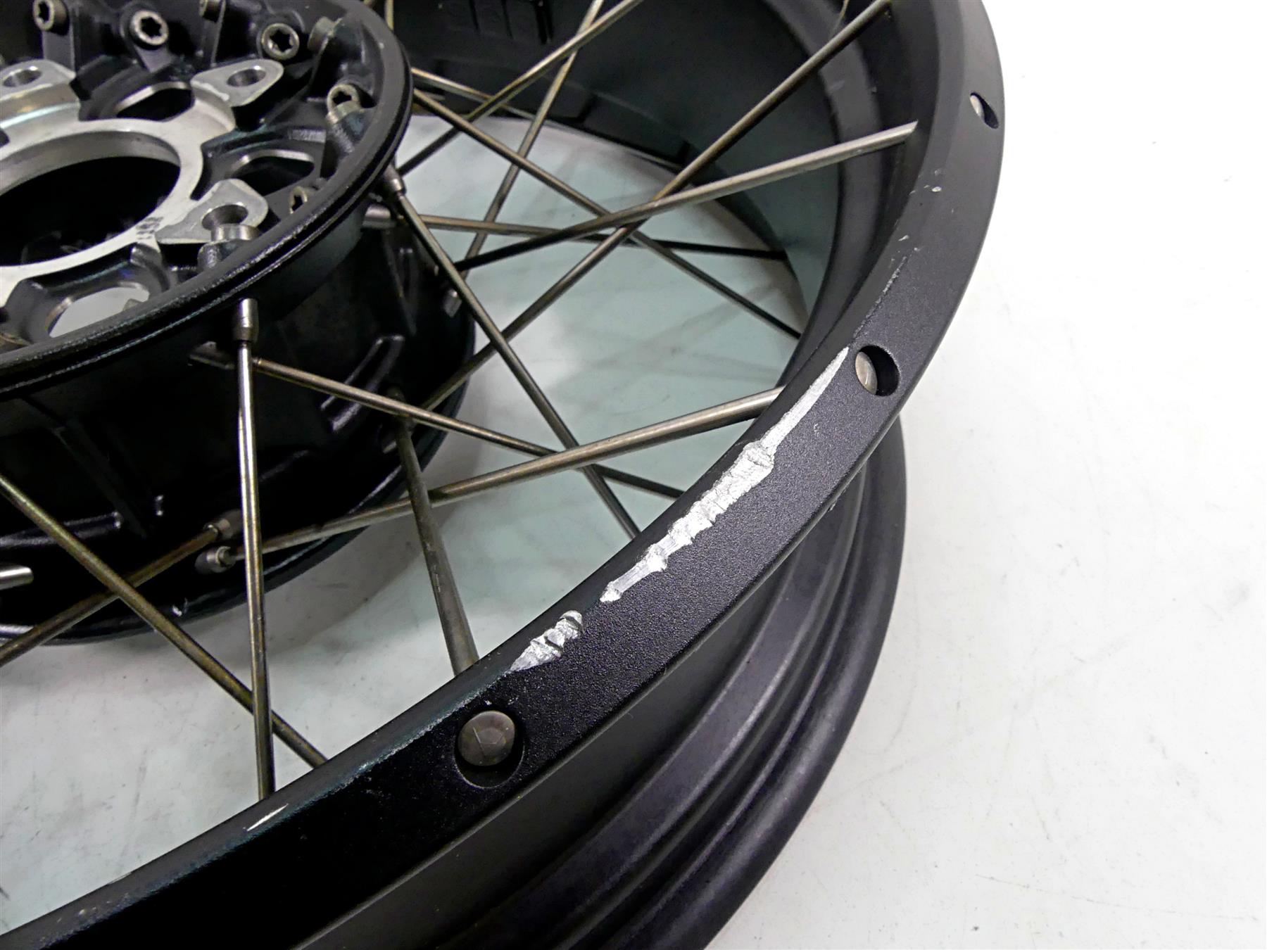 2016 BMW R1200GS Adv K51 Rear Wheel Rim Spoke Black 17x4.5 -Read 36318526651 {{ shop.shopifyCountryName }} - Mototech271