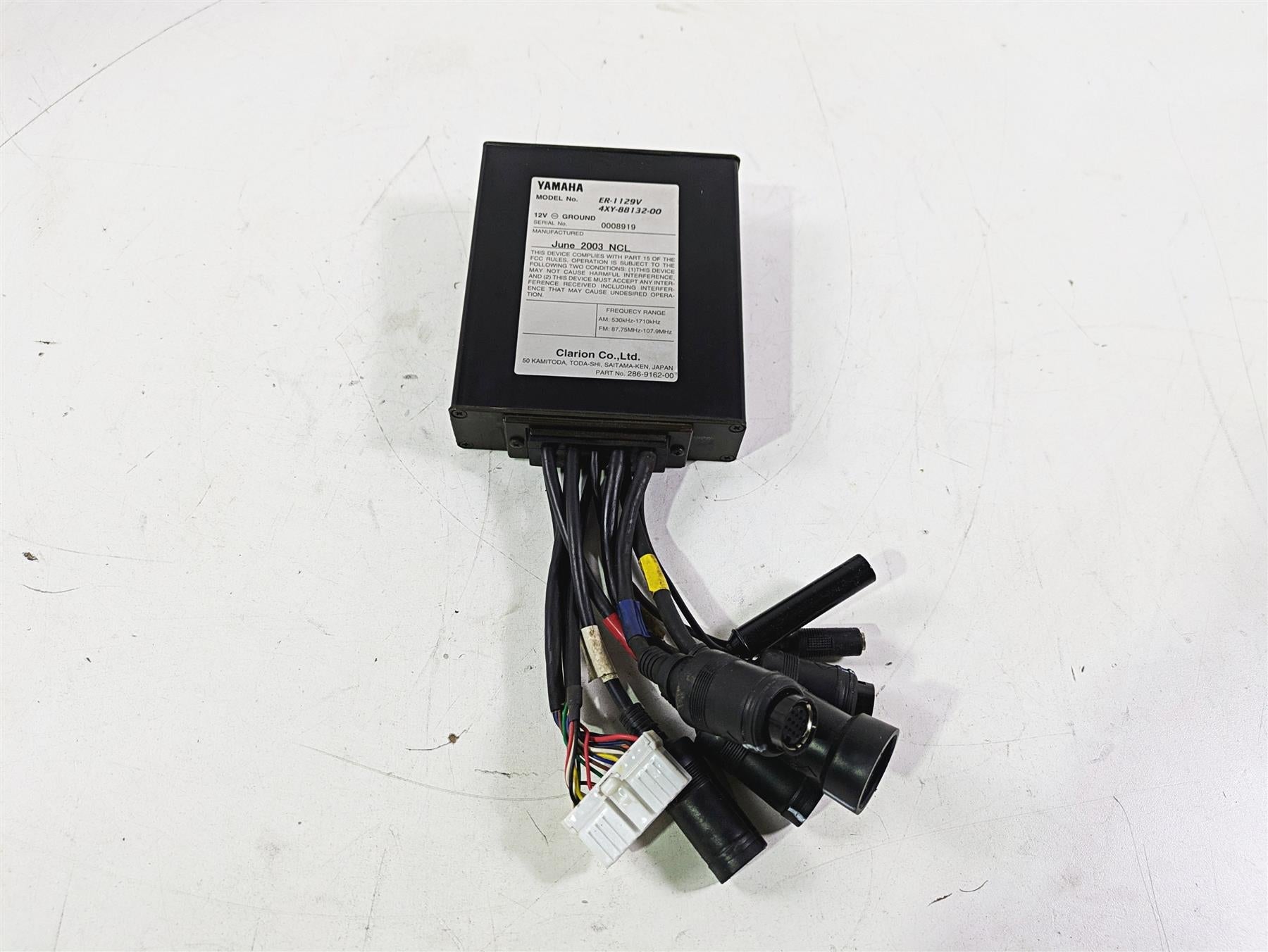 2004 Yamaha XVZ1300 Royal Star Amp Audio Amplifier ER-1129V 4XY-88132-00-00 {{ shop.shopifyCountryName }} - Mototech271