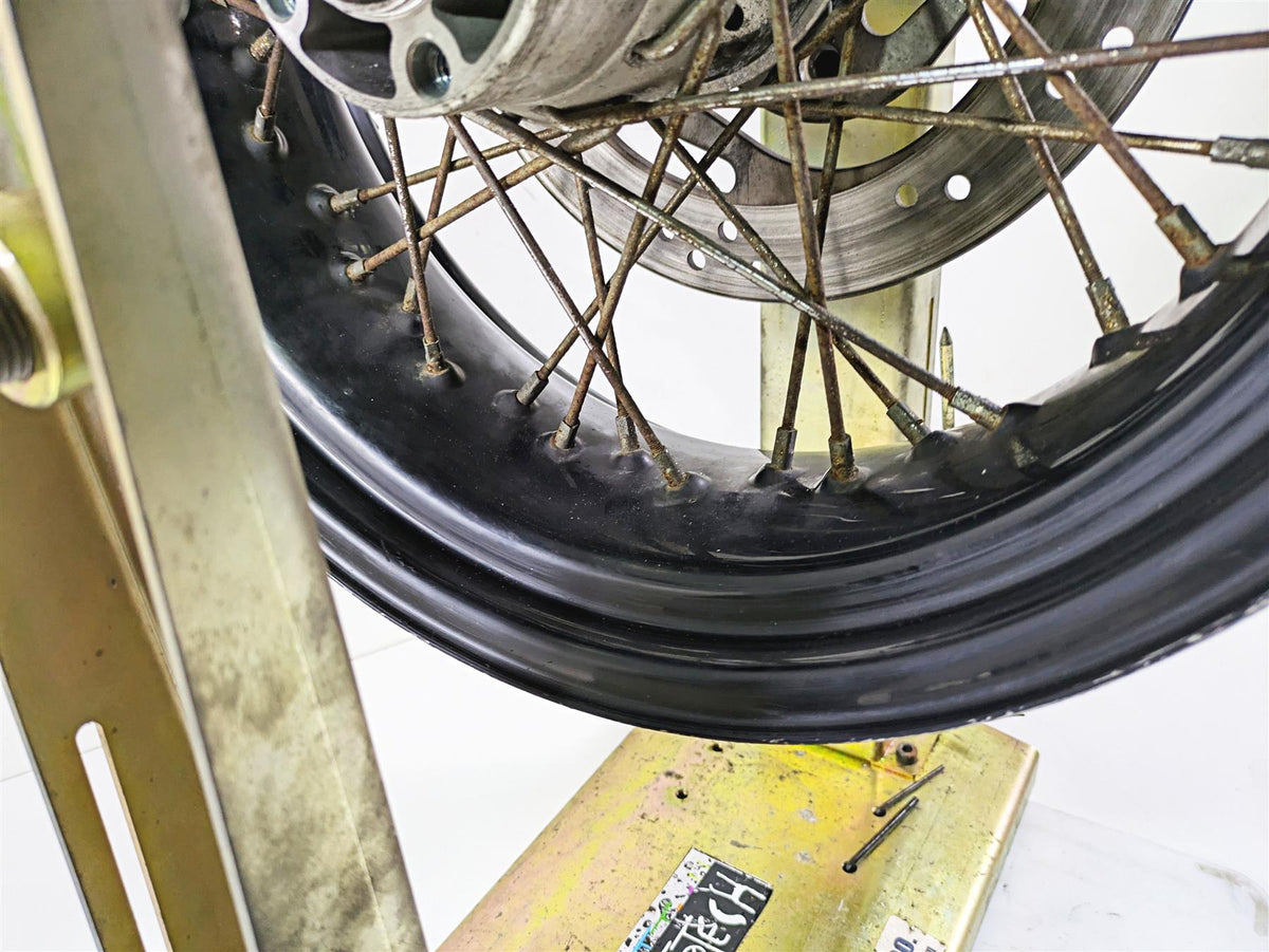 2008 Harley FLSTSB Cross Bones Straight 17x6 Rear Wheel Spoke Rim 44936-08 {{ shop.shopifyCountryName }} - Mototech271