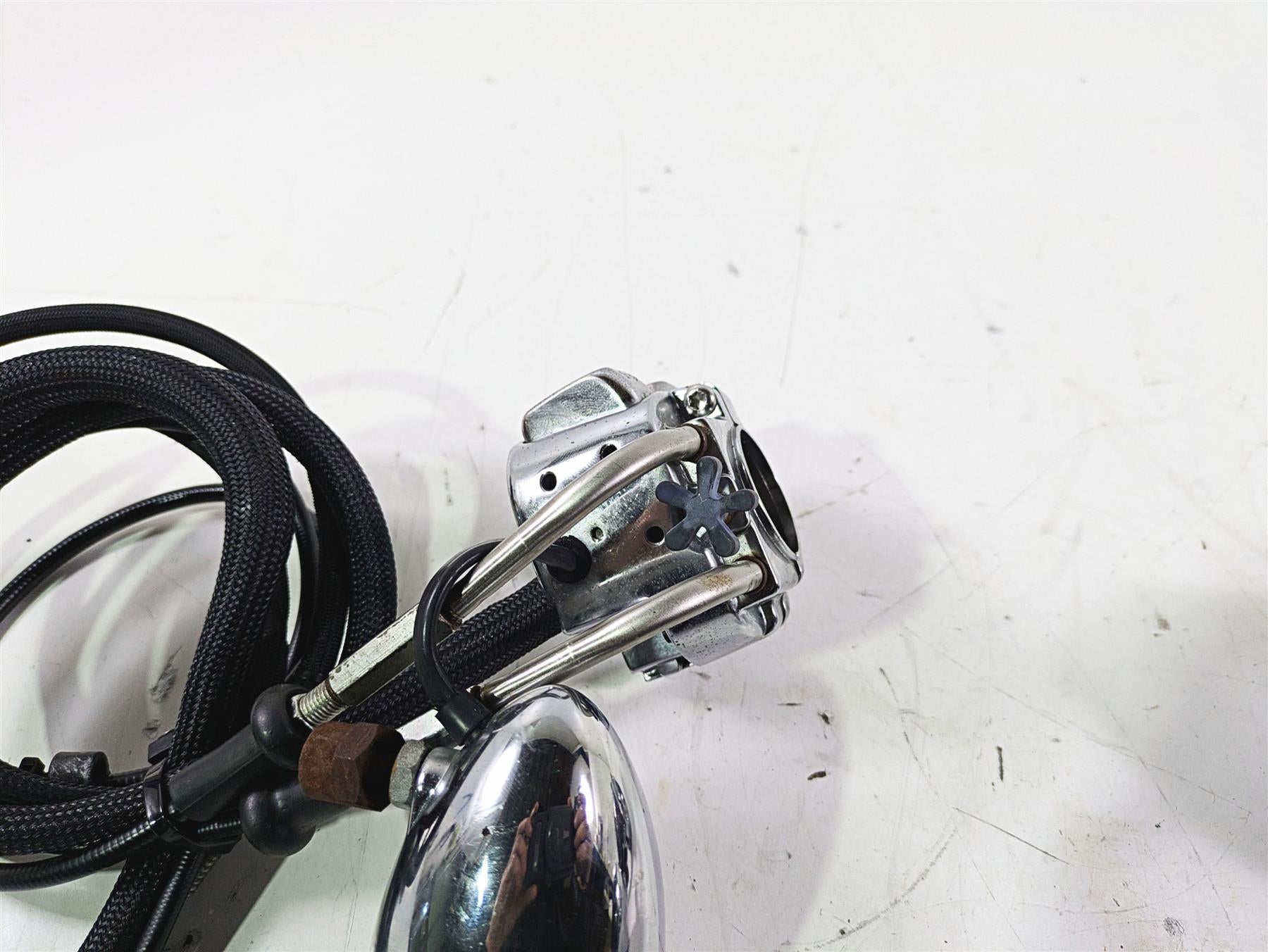 2007 Harley FXDWG Dyna Wide Glide Chrome Control Switch Blinker Set 71682-06A {{ shop.shopifyCountryName }} - Mototech271