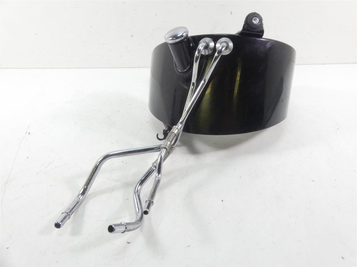 2016 Harley FLS Softail Slim Oil Tank Reservoir + Chrome Hoses Tubes 62492-01A {{ shop.shopifyCountryName }} - Mototech271