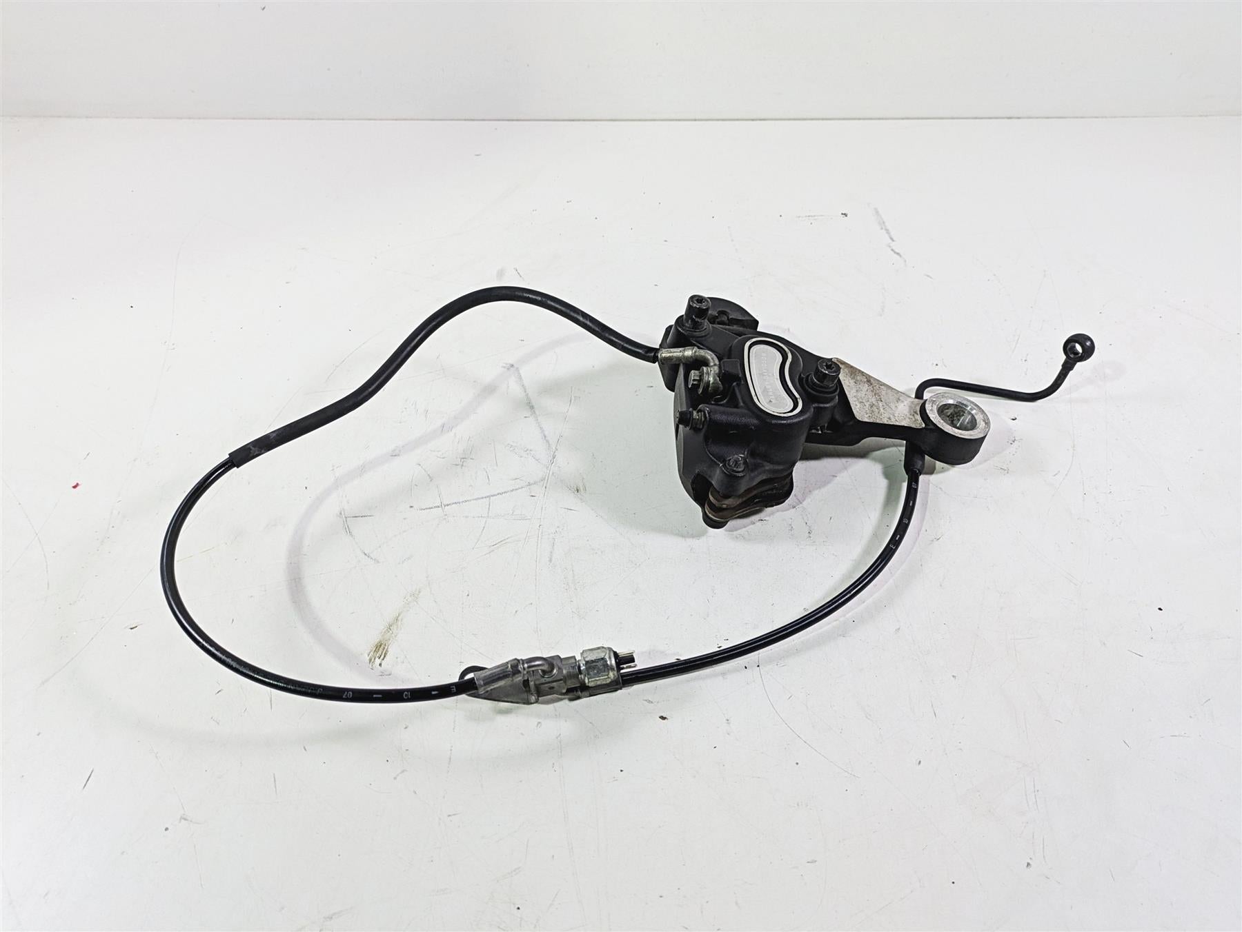 2008 Harley FLSTSB Cross Bones Rear Brake Caliper & Bracket 40908-08 {{ shop.shopifyCountryName }} - Mototech271