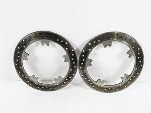 2015 Harley FXDL Dyna Low Rider Front Brake Disc Rotor Set 44553-06A