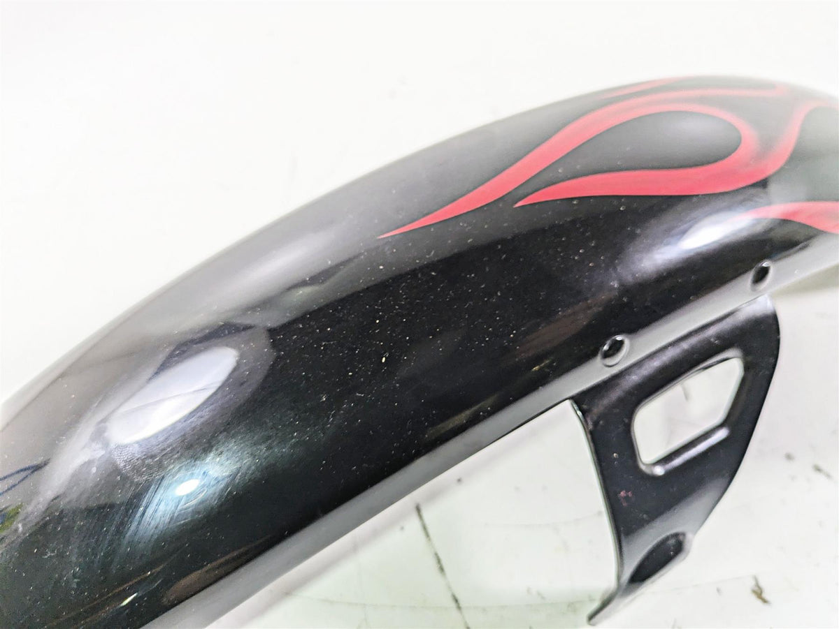 2007 Harley FXDWG Dyna Wide Glide Front Fender Red Flames 60141-06B {{ shop.shopifyCountryName }} - Mototech271