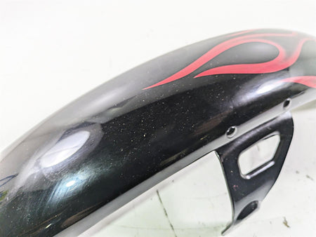 2007 Harley FXDWG Dyna Wide Glide Front Fender Red Flames 60141-06B {{ shop.shopifyCountryName }} - Mototech271