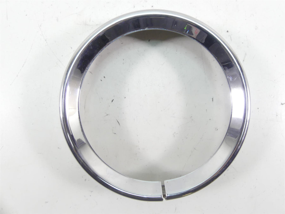 2005 Harley Touring CVO FLHTC SE Electra Glide Headlight Chrome Ring Cover {{ shop.shopifyCountryName }} - Mototech271