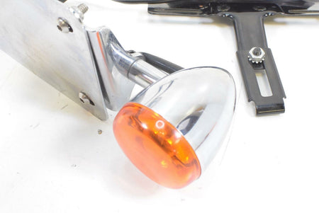 2006 Harley Sportster XL1200 C Rear Six Pack Rack Blinker Plate Holder Set {{ shop.shopifyCountryName }} - Mototech271