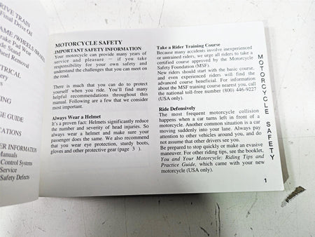 1998 Honda GL1500 Valkyrie Tour Owners Manual 00X31-MZ0-6200 {{ shop.shopifyCountryName }} - Mototech271