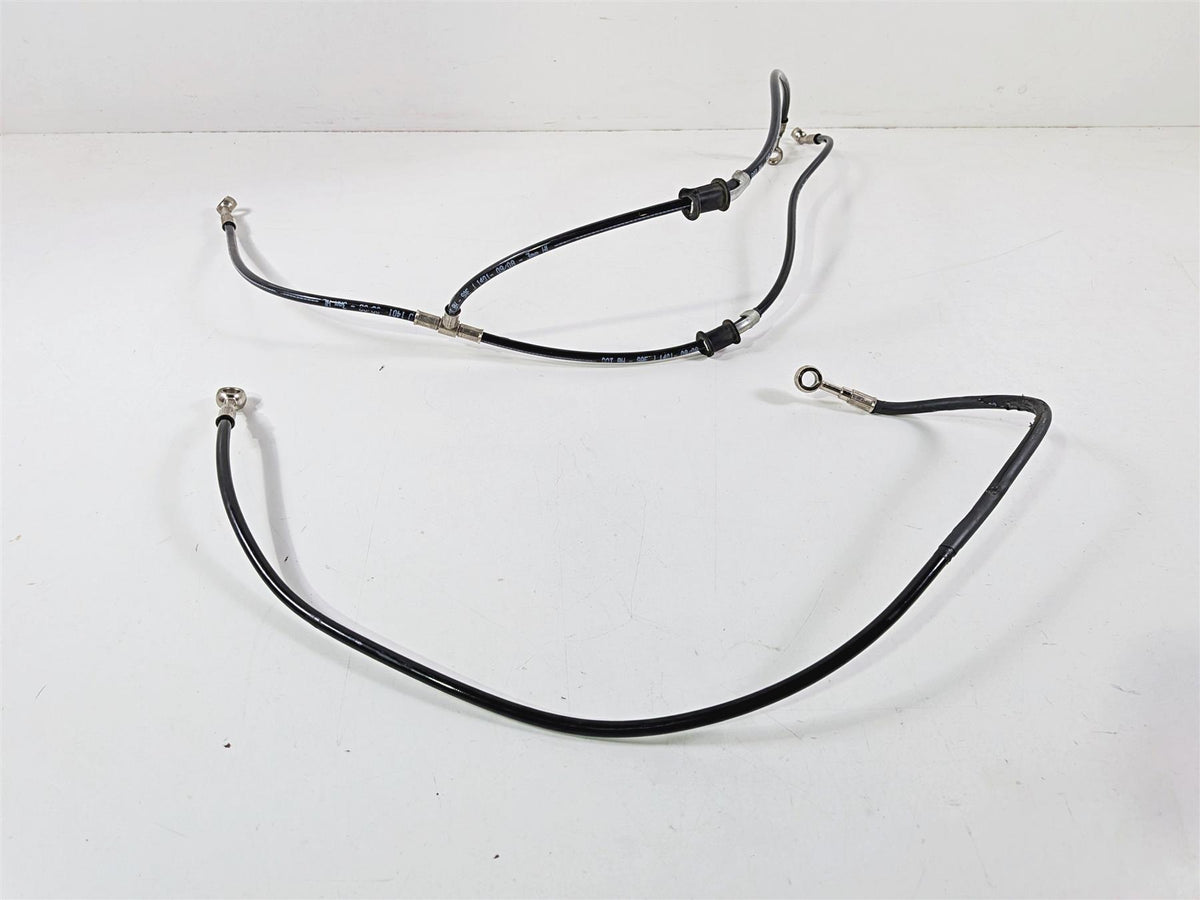 2009 Ducati Hypermotard 1100 S Front Rear Brake Line Hose Set-Mototech271
