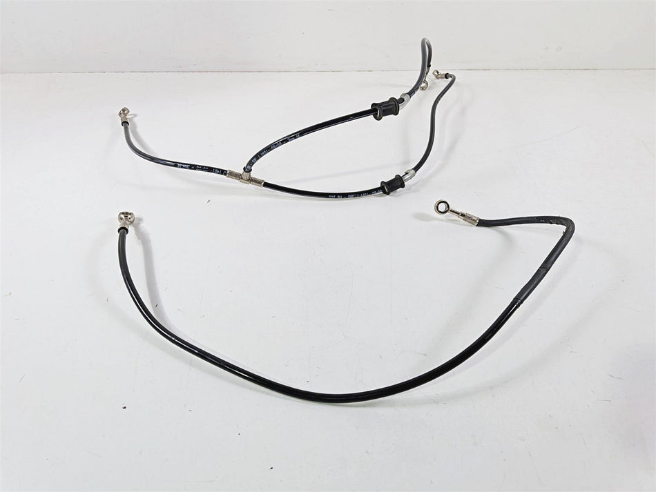 2009 Ducati Hypermotard 1100 S Front Rear Brake Line Hose Set-Mototech271
