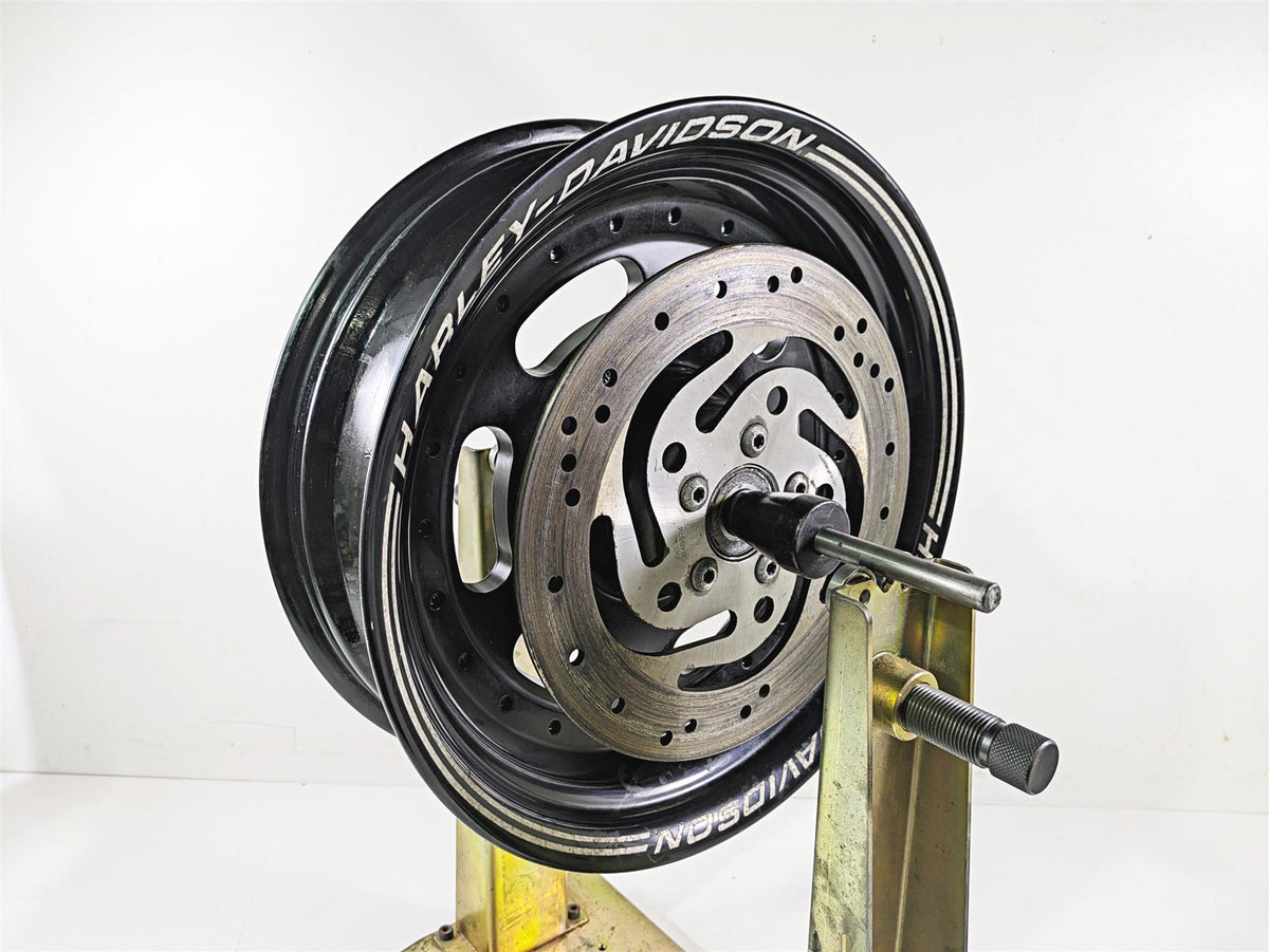 2015 Harley FXDF Dyna Fat Bob Rear Wheel Rim Straight 16x5 Black 40900261 {{ shop.shopifyCountryName }} - Mototech271
