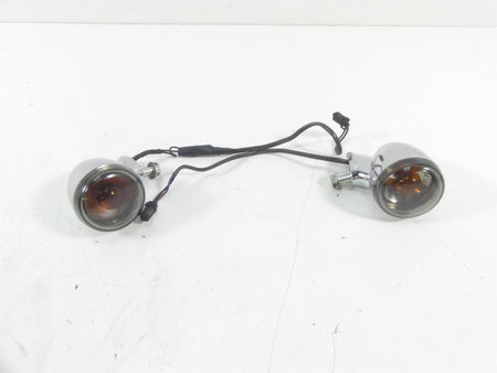2009 Harley FXDF Dyna Fat Bob Rear Smoked Blinker Turn Signal Set 68977-00 {{ shop.shopifyCountryName }} - Mototech271