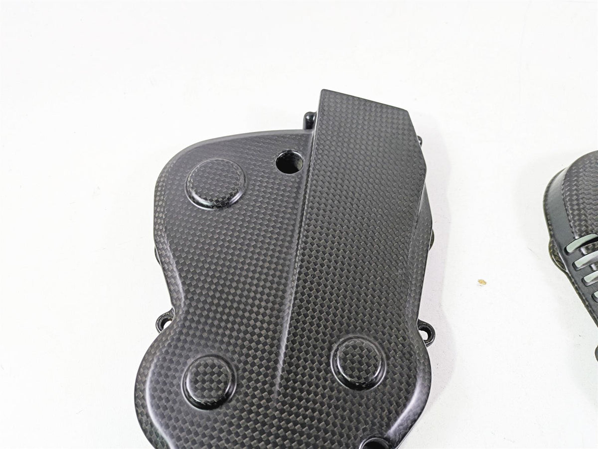 2013 Ducati Hypermotard 821 SP Carbon Fiber Timing Belt Cover Set 24511401A {{ shop.shopifyCountryName }} - Mototech271