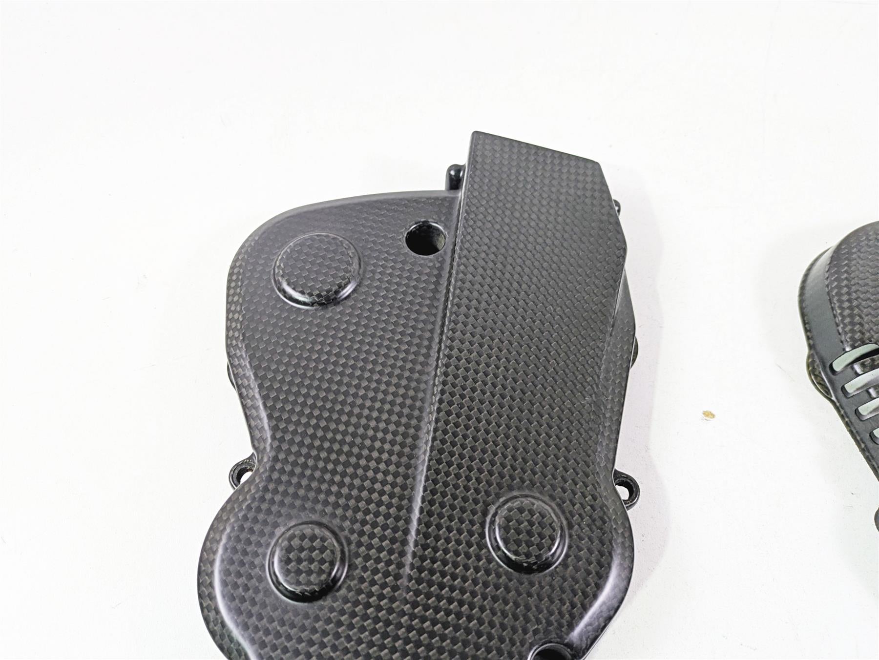 2013 Ducati Hypermotard 821 SP Carbon Fiber Timing Belt Cover Set 24511401A {{ shop.shopifyCountryName }} - Mototech271