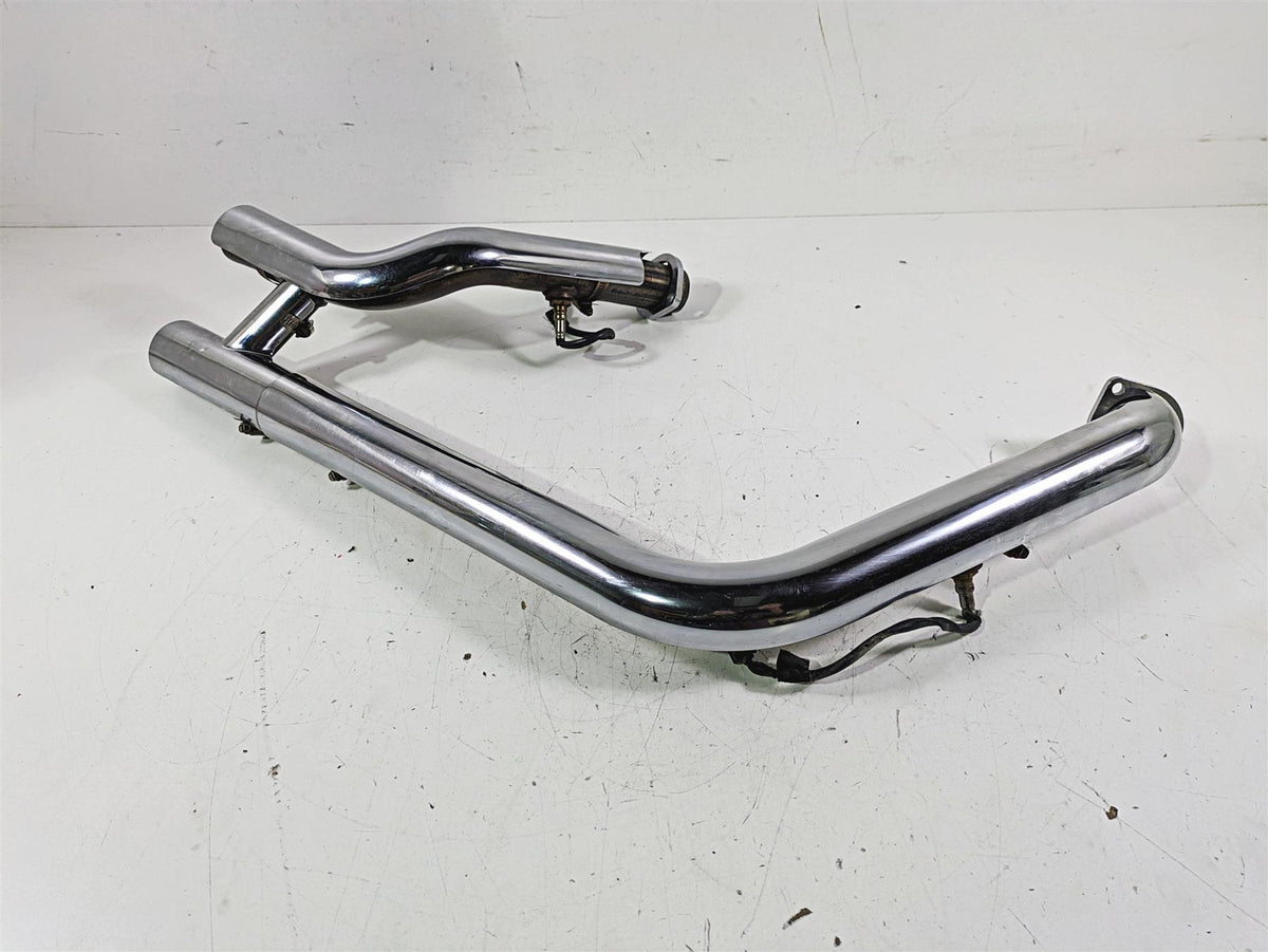 2021 Harley Softail FLSL Slim Oem Exhaust Header & Heat Shields 65600248 {{ shop.shopifyCountryName }} - Mototech271
