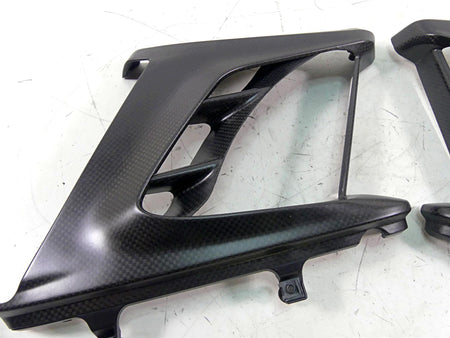 2013 Ducati Diavel Red Carbon Fiber Radiator Shroud Cover Set 48013731A {{ shop.shopifyCountryName }} - Mototech271