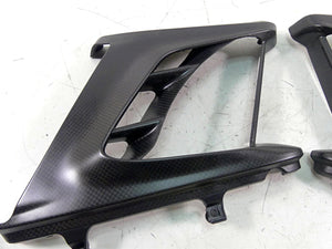 2013 Ducati Diavel Red Carbon Fiber Radiator Shroud Cover Set 48013731A | Mototech271