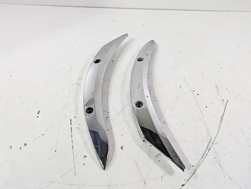 2004 Victory Kingpin Rear Fender Chrome Struts Braces Set - Read 5631319 5631320 | Mototech271