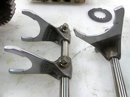 2012 Ducati Monster 1100 EVO Transmission Gears Shift Drum Fork Set 15020722A {{ shop.shopifyCountryName }} - Mototech271