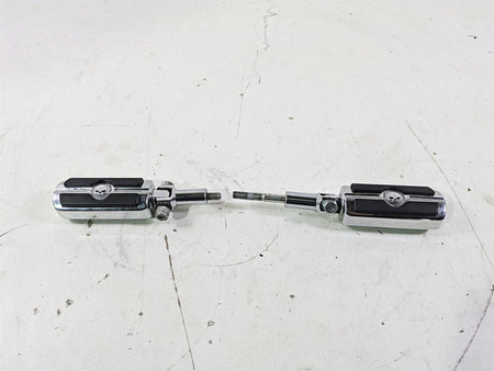 2004 Harley Softail FLSTF Fat Boy Rear Willie G Skull Footpeg Set -Read 50370-04 {{ shop.shopifyCountryName }} - Mototech271