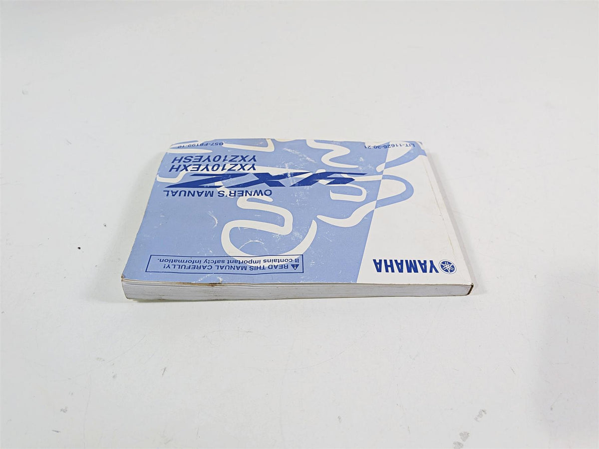 2017 Yamaha YXZ1000R EPS SS Owners Manual B57-F8199-10 YXZ10YWXH YXZ10YESH {{ shop.shopifyCountryName }} - Mototech271